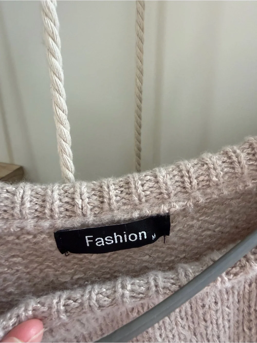Cozy Beige Women's Knit Sweater